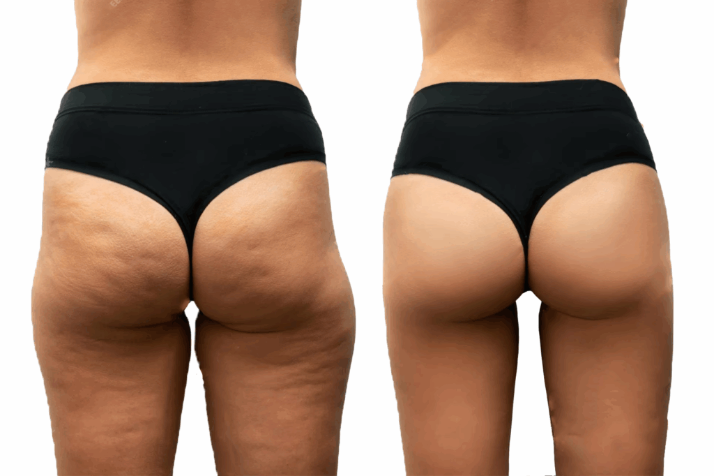 Transformation réussie après lifting des cuisses : jambes remodelées, silhouette plus tonique et peau lisse